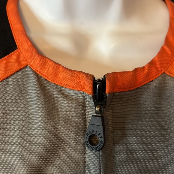 Vintage Harley Davidson Motorcycle Lined Weather Resistant Zip Jacket Sz S - Picture 6 of 16